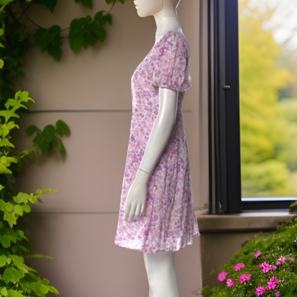 LOVESHACKFANCY Runa Tiered Floral-Print Cotton-Voile Mini Dress - Picture 4 of 6